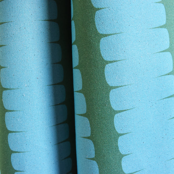 LUMPS AND BUMPS TURQ/GREEN FABRIC