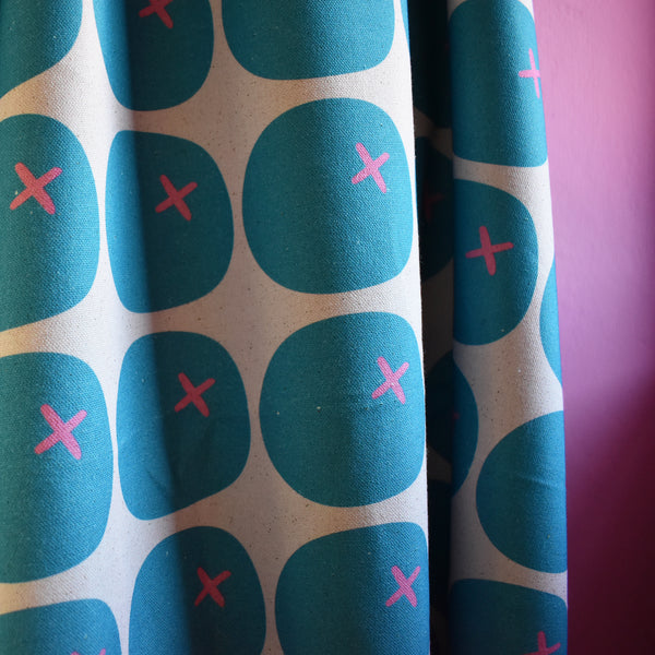 HUGS AND KISSES PINK/BLUE FABRIC