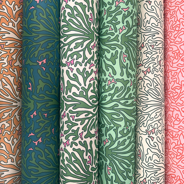 HOPE IS BLOOMING - MULTI GREEN WALLPAPER