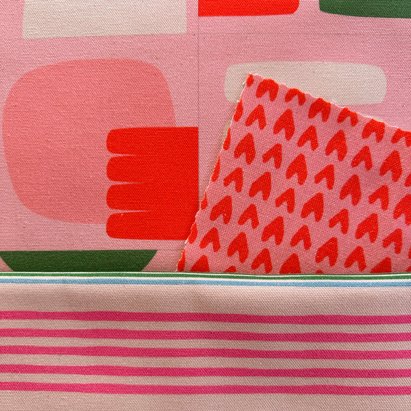 PATCHWORK - PINK / GREEN FABRIC