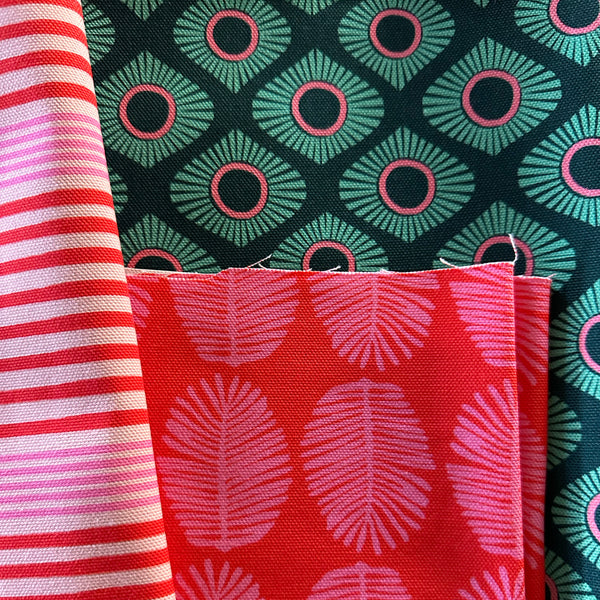 FERN - RED / PINK FABRIC