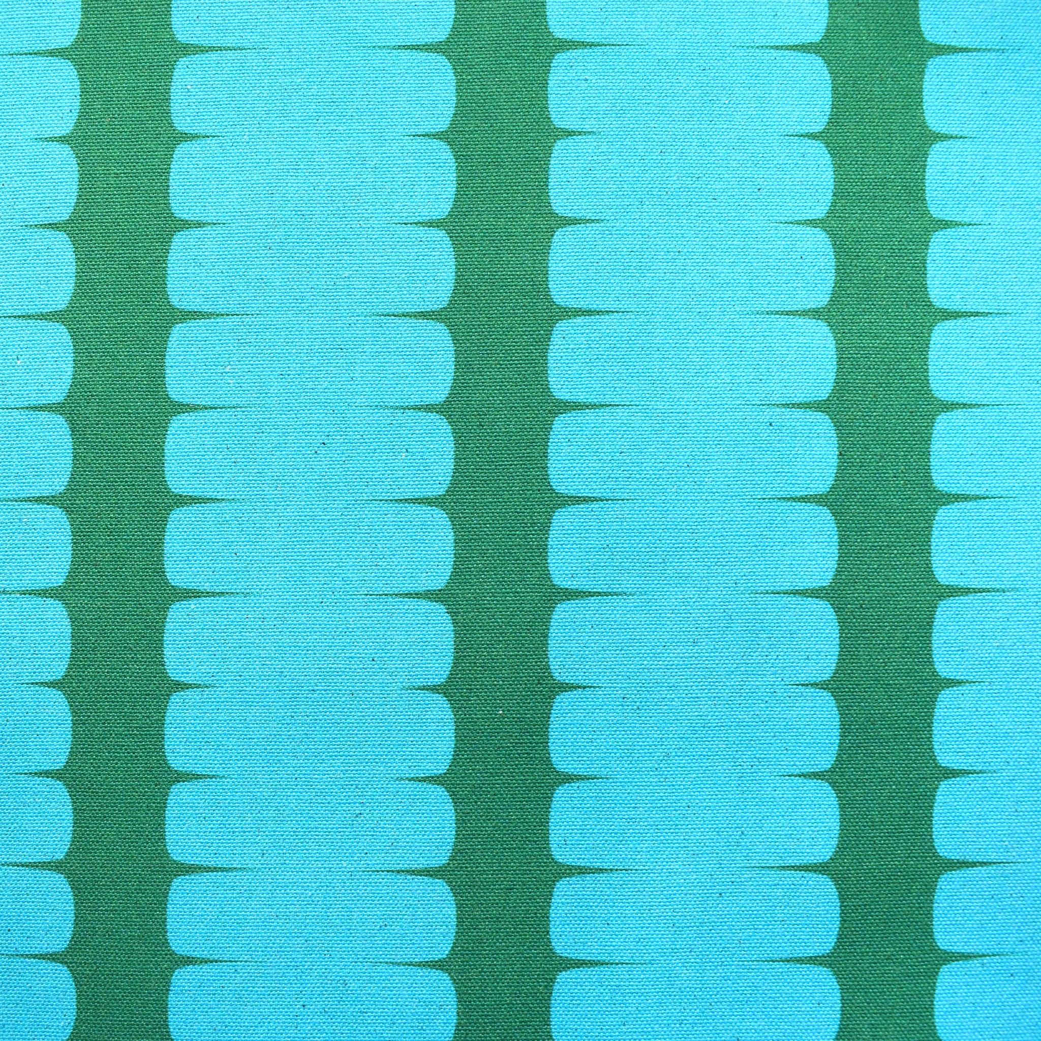 LUMPS AND BUMPS TURQ/GREEN FABRIC