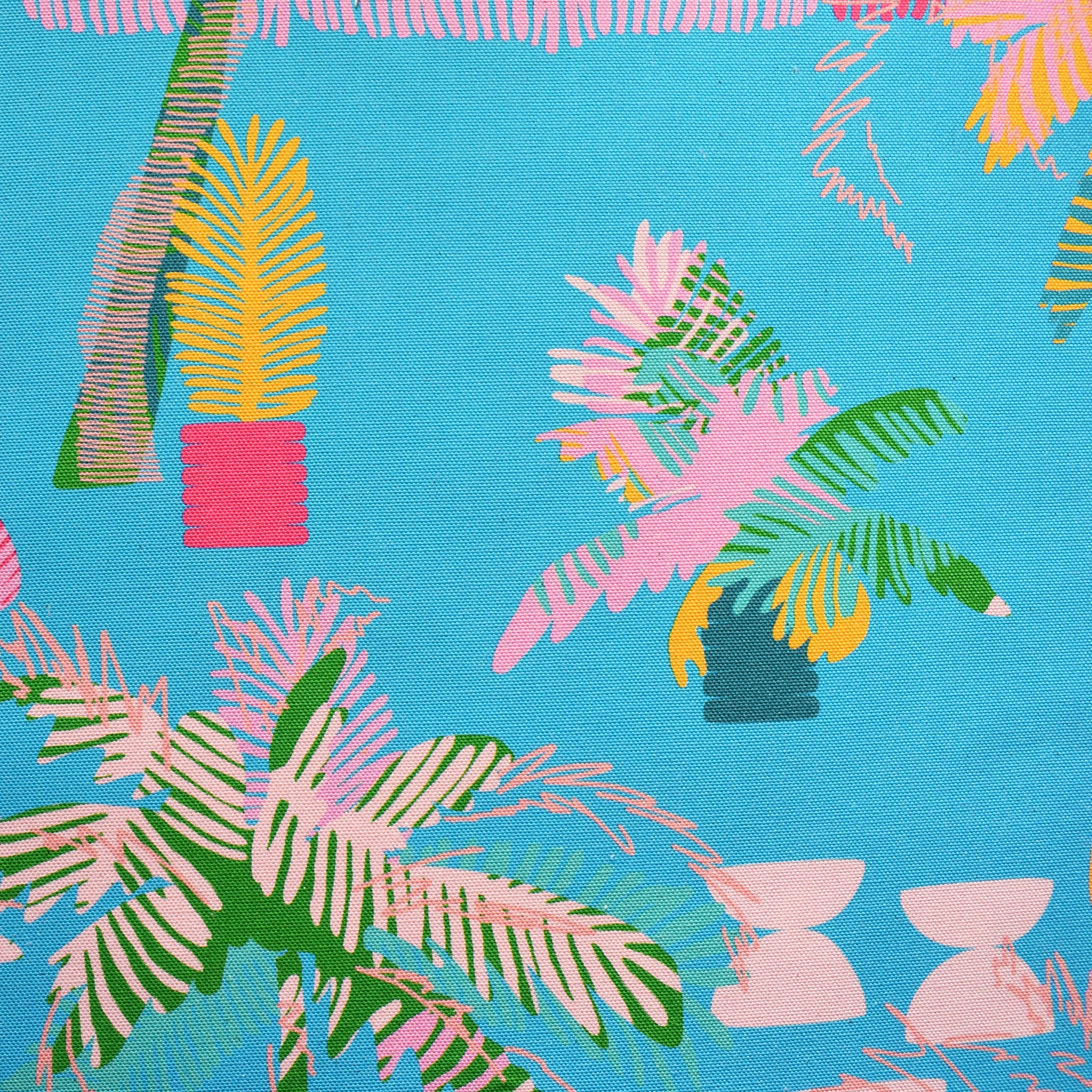 Oscar Loves Coconuts Azure Fabric Offcut