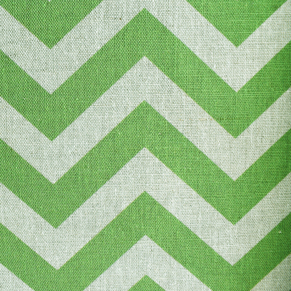 CHEVRONS GREEN FABRIC