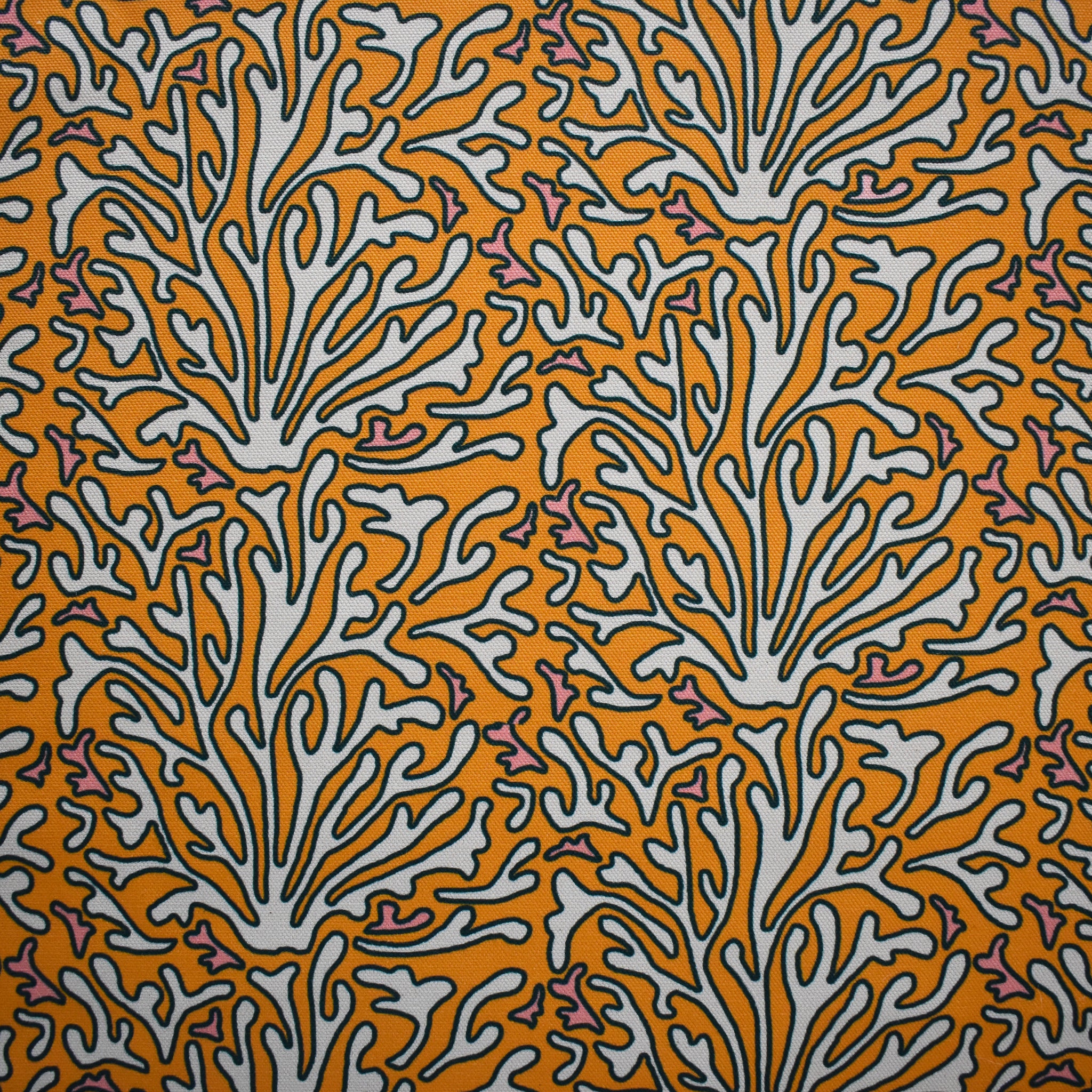 HOPE IS BLOOMING FABRIC - MUSTARD