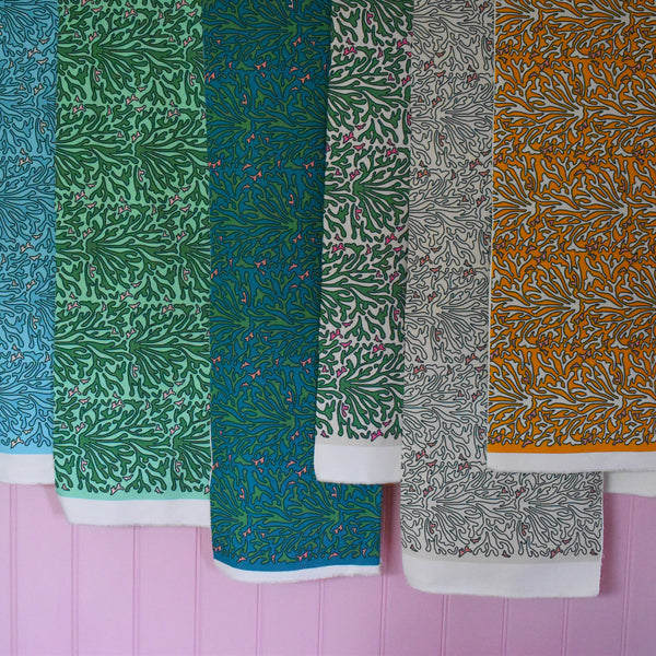HOPE IS BLOOMING FABRIC - TEAL