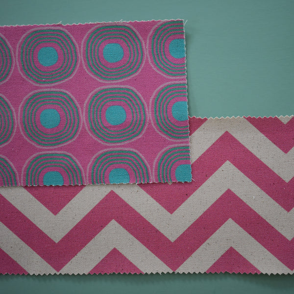 EYES PINK/AQUA FABRIC