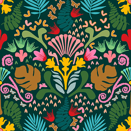 FLOWERS FOR MAMA FABRIC - BRIGHT