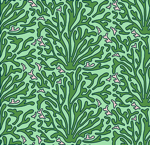 HOPE IS BLOOMING - GREEN GREEN FABRIC