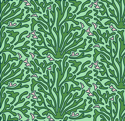 HOPE IS BLOOMING - GREEN GREEN WALLPAPER