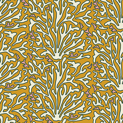 HOPE IS BLOOMING - MUSTARD WALLPAPER