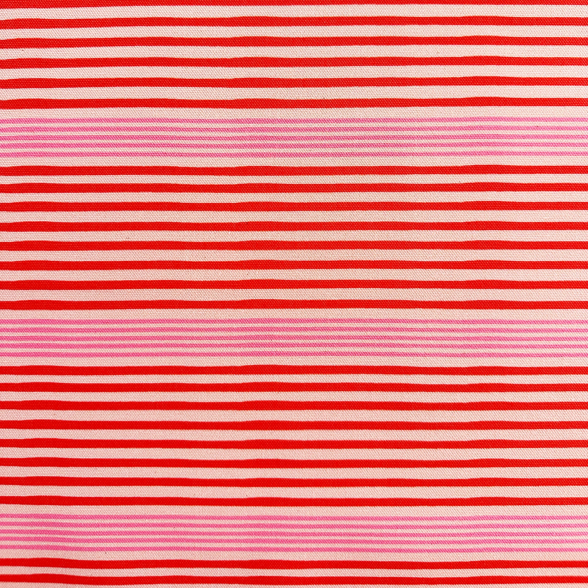 BRIGHTON BEACH FABRIC - PINK / RED