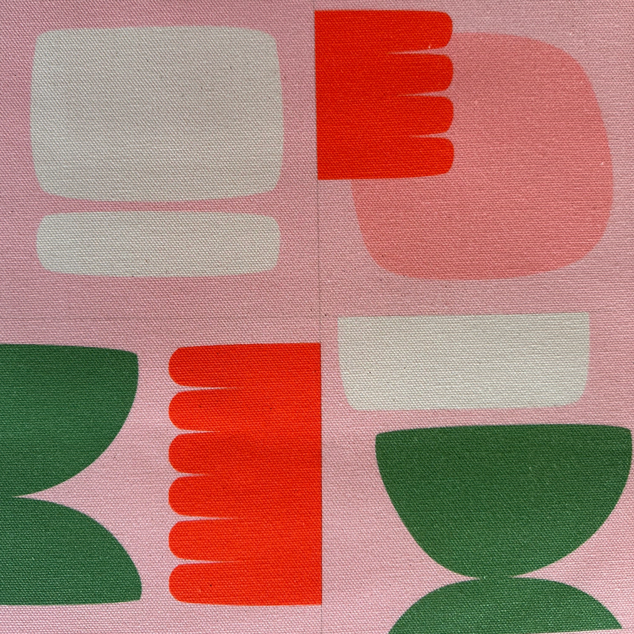 PATCHWORK - PINK / GREEN FABRIC