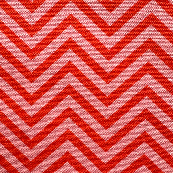CHEVRONS - PINK / ORANGE FABRIC