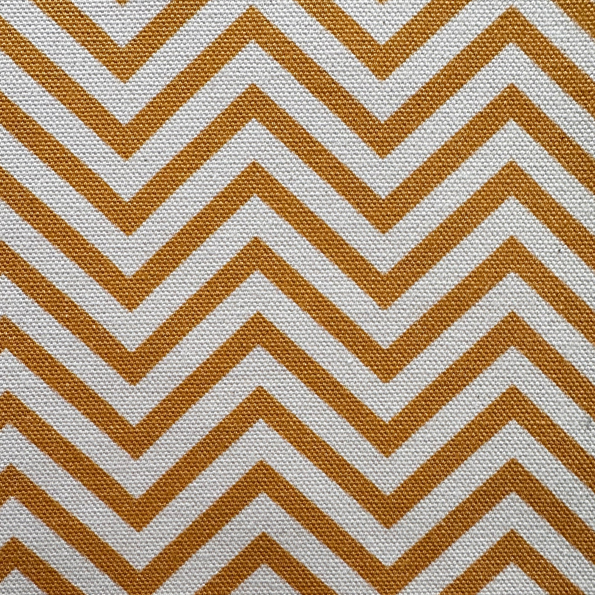 CHEVRONS - MUSTARD / CREAM FABRIC