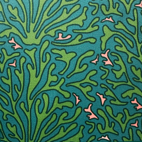 HOPE IS BLOOMING FABRIC - TEAL