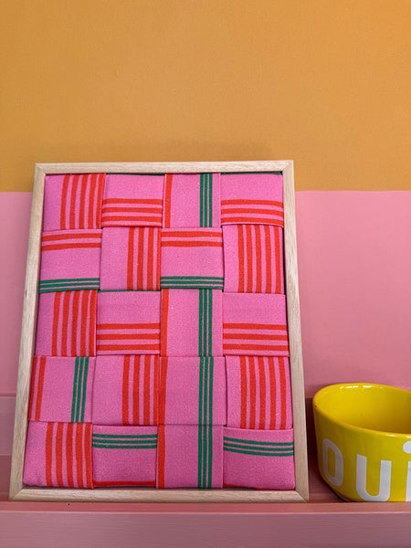 DECKCHAIR STRIPES PINK GREEN