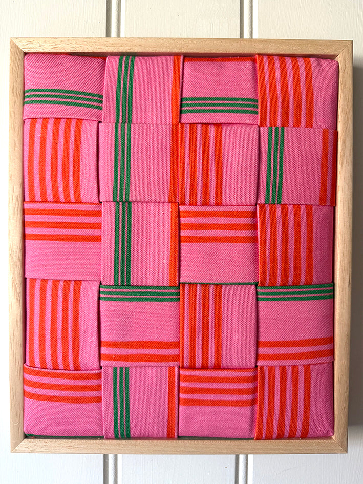DECKCHAIR STRIPES PINK GREEN