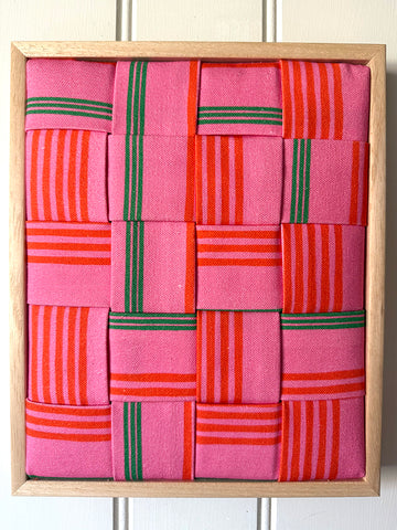 DECKCHAIR STRIPES PINK GREEN
