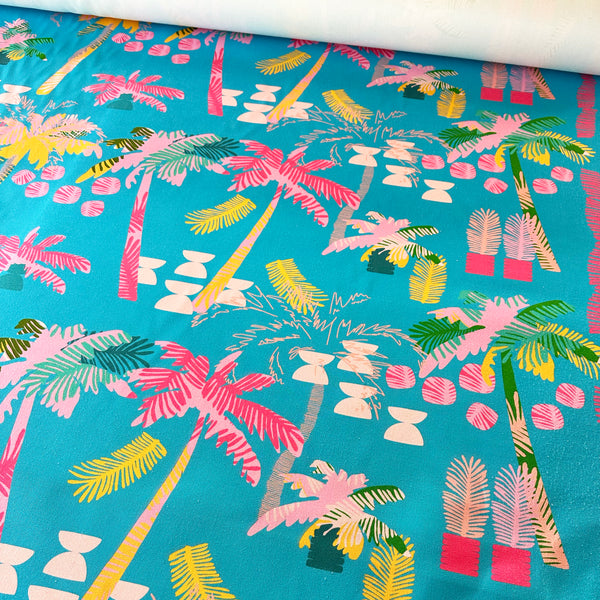 Oscar Loves Coconuts Pink Fabric