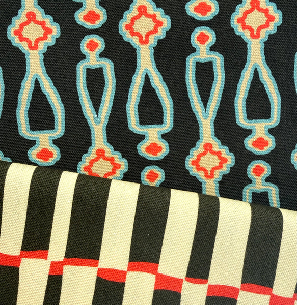 LA BOCA FABRIC - OCEAN BLACK