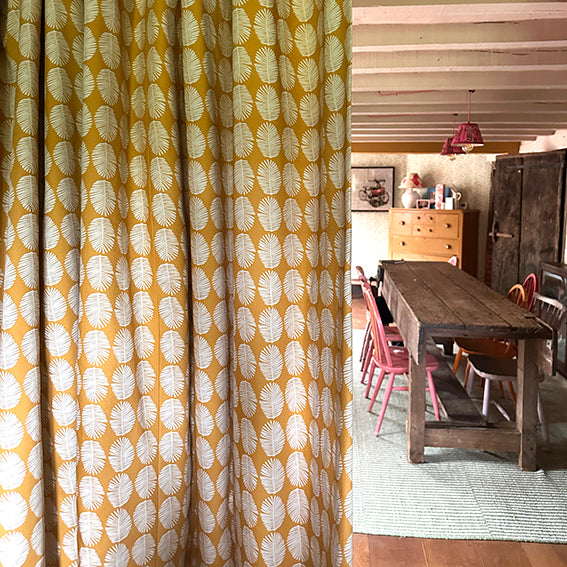 FERN - MUSTARD / CREAM FABRIC