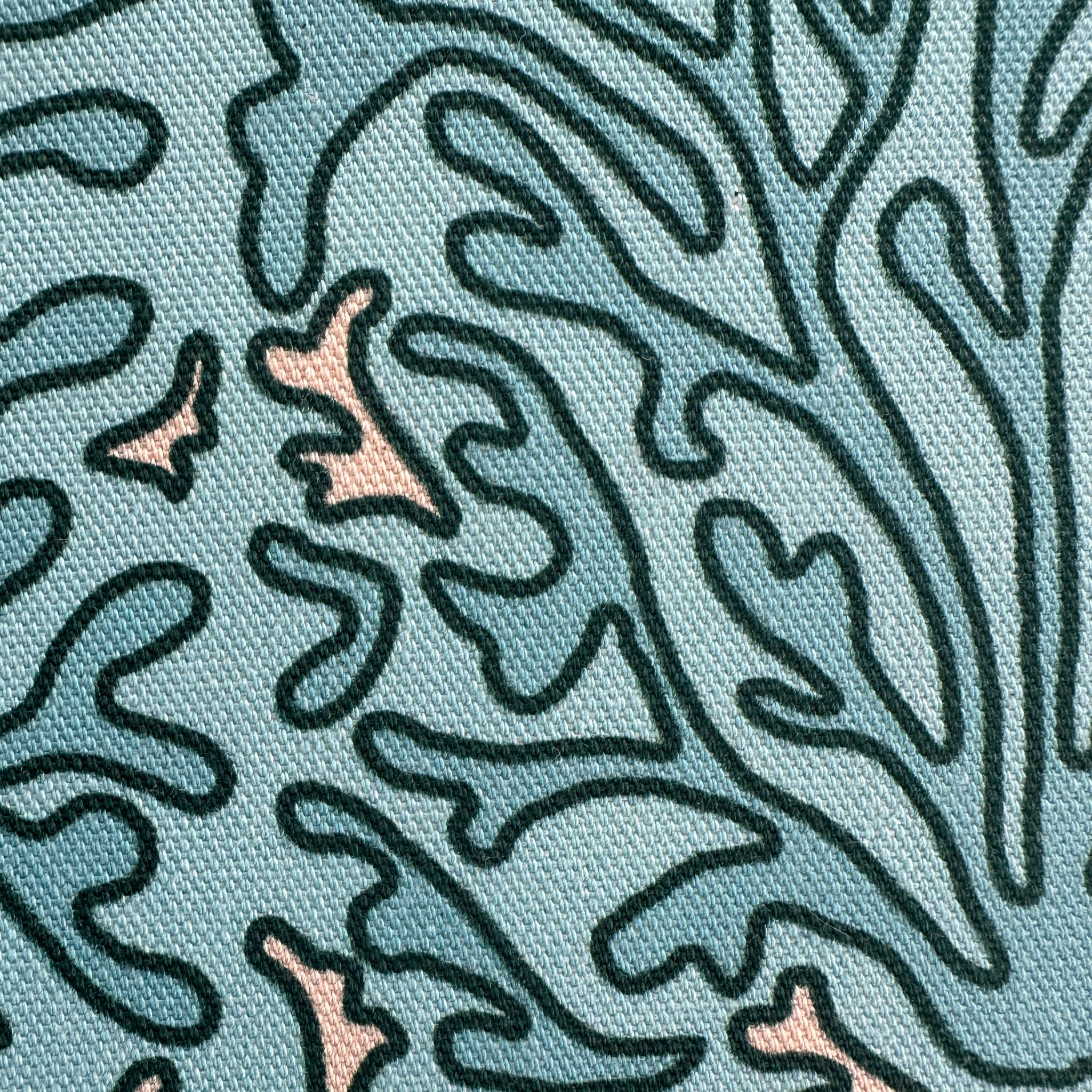 HOPE IS BLOOMING FABRIC - LIGHT BLUE