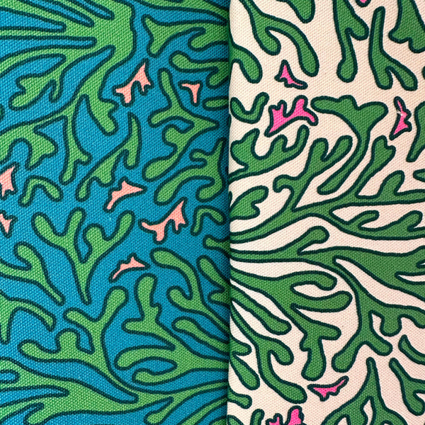 HOPE IS BLOOMING FABRIC - TEAL