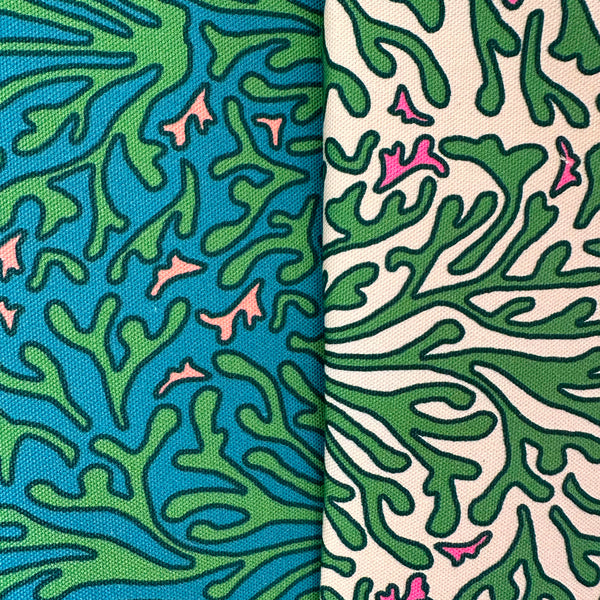 HOPE IS BLOOMING FABRIC - CREAM GREEN