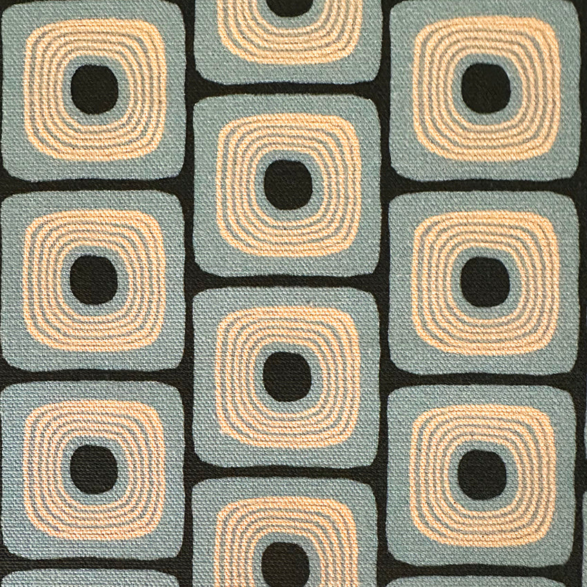 SQUARE EYES FABRIC - BLUE