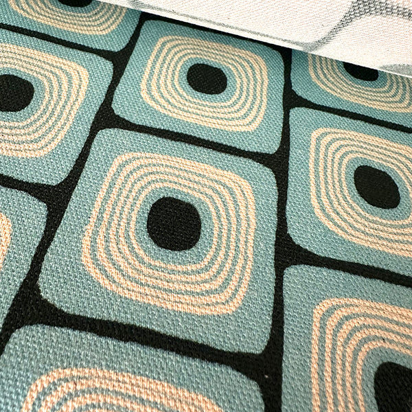 SQUARE EYES FABRIC - BLUE