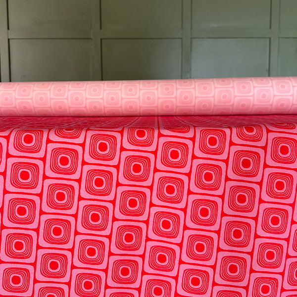 SQUARE EYES FABRIC - BLUE