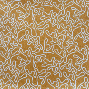 HOPE IS CORAL - MUSTARD FABRIC