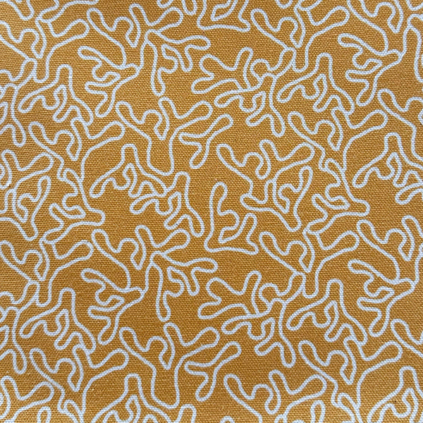 HOPE IS CORAL - MUSTARD FABRIC