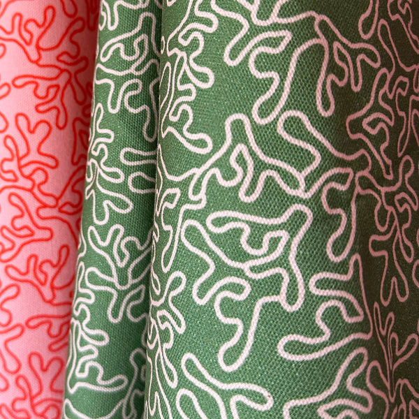 HOPE IS CORAL FABRIC - GREEN