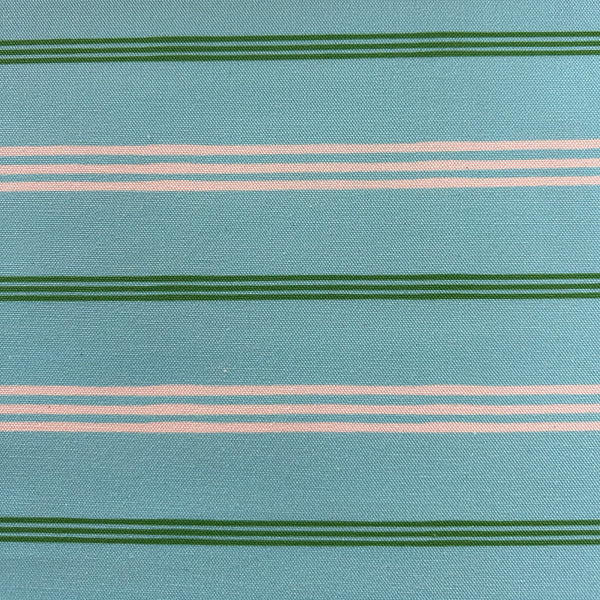 BRIGHTON BEACH FABRIC - BLUE / CREAM / GREEN