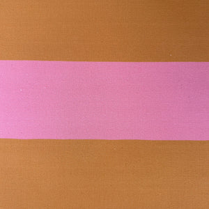 BRIGHTON BEACH FAT FABRIC - PINK / MUSTARD