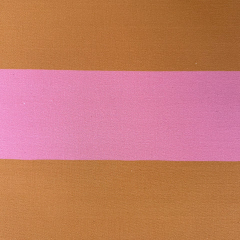 BRIGHTON BEACH FAT FABRIC - PINK / MUSTARD