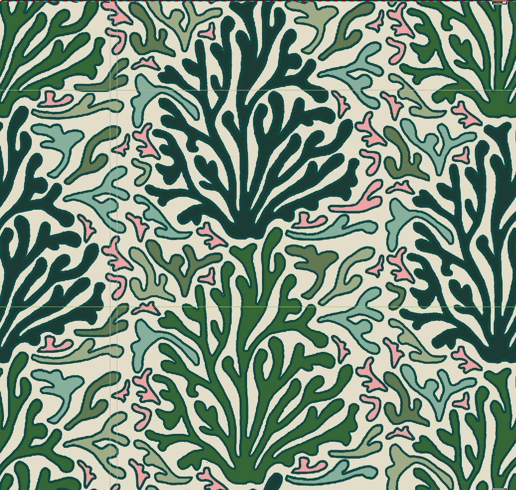 HOPE IS BLOOMING - MULTI GREEN WALLPAPER