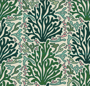 HOPE IS BLOOMING - MULTI GREEN WALLPAPER
