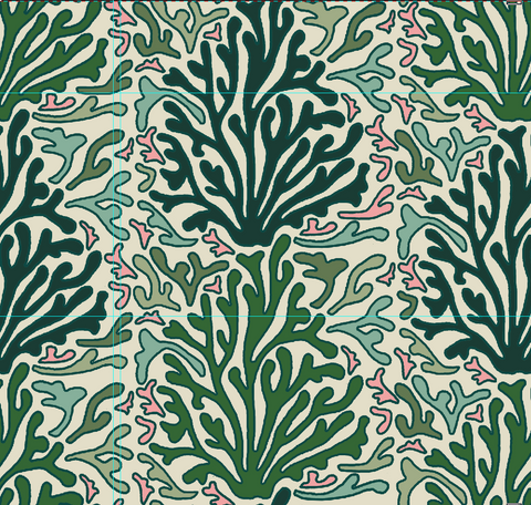 HOPE IS BLOOMING - MULTI GREEN WALLPAPER