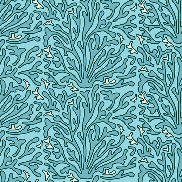 HOPE IS BLOOMING FABRIC - LIGHT BLUE