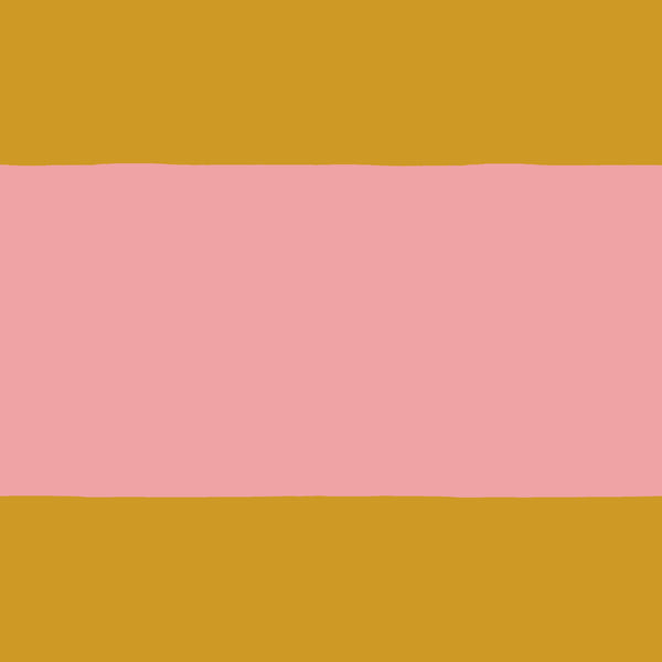 BRIGHTON BEACH FAT FABRIC - PINK / MUSTARD