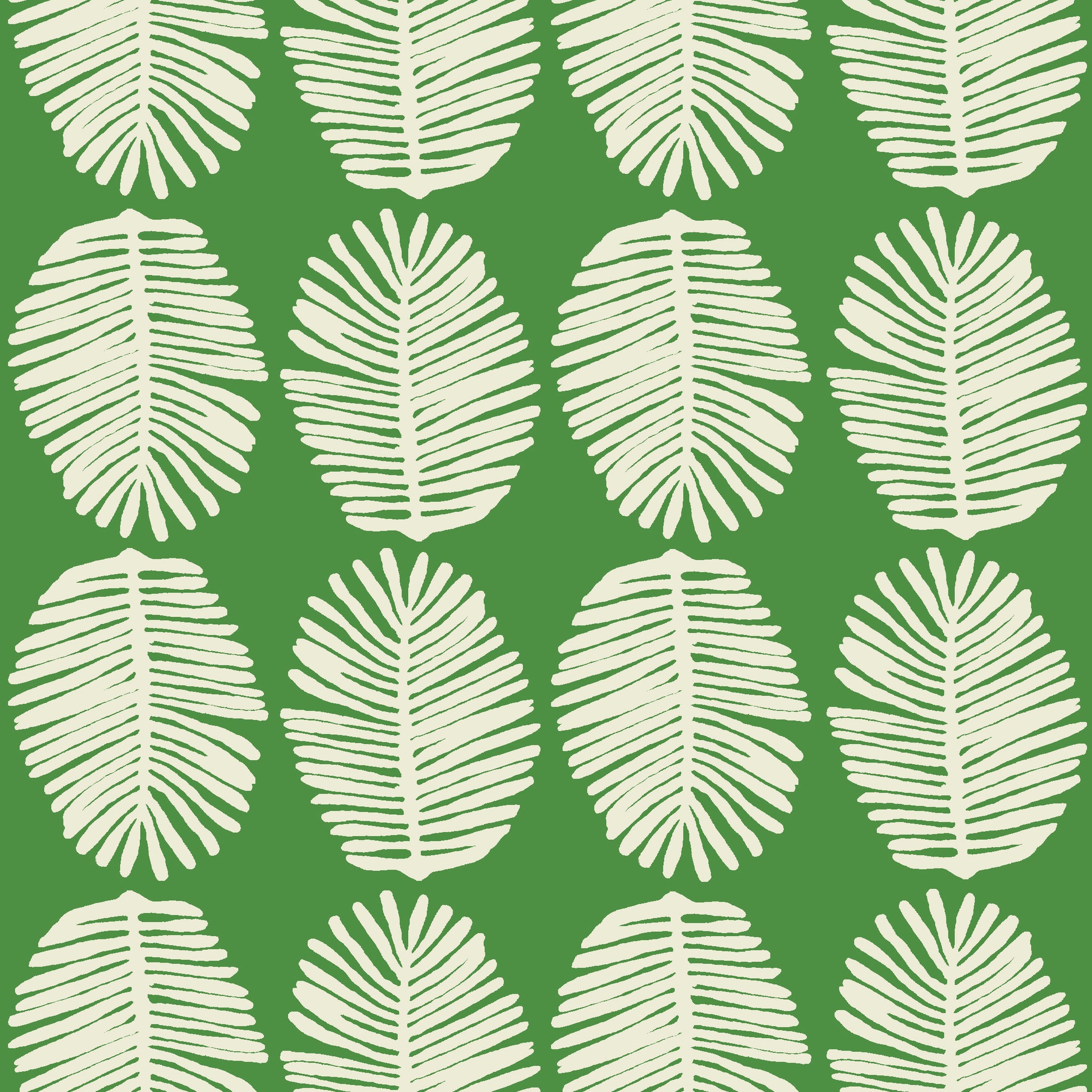 FERN - GREEN / CREAM FABRIC