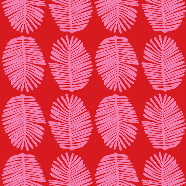 FERN - RED / PINK FABRIC