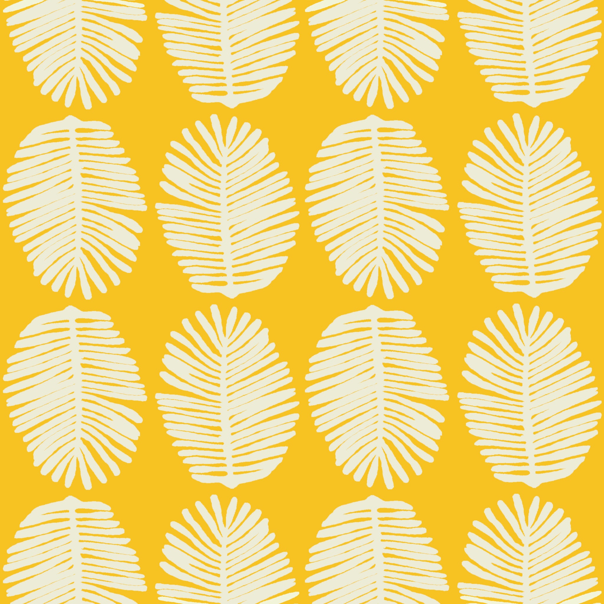 FERN - MUSTARD / CREAM FABRIC