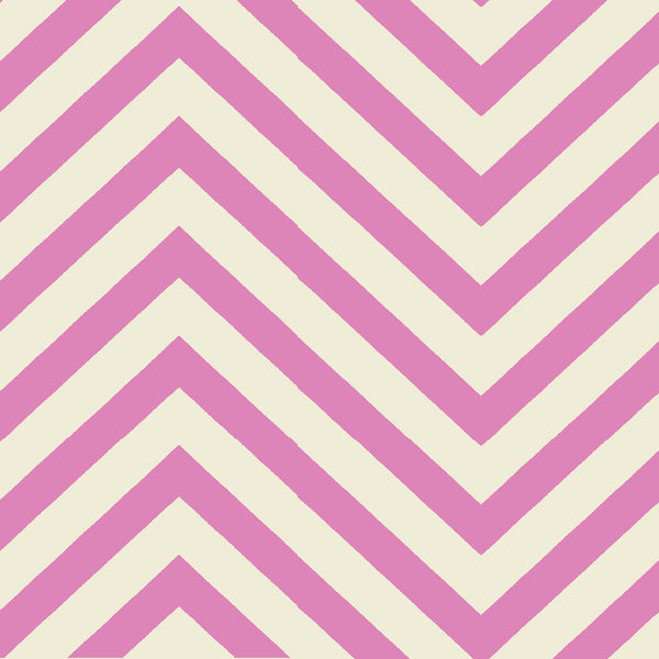 CHEVRONS - PINK / CREAM FABRIC