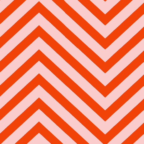 CHEVRONS - PINK / ORANGE FABRIC