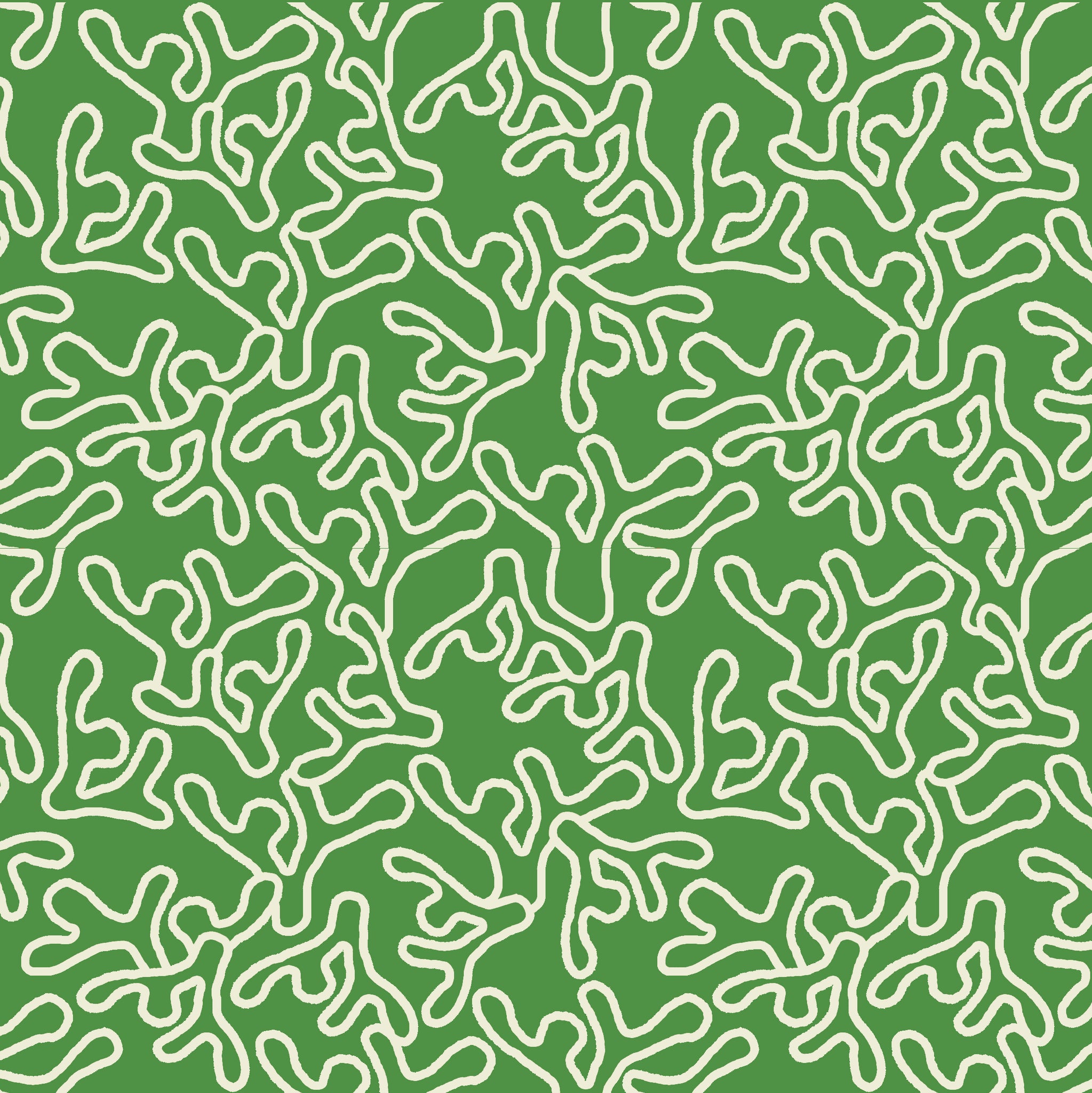 HOPE IS CORAL FABRIC - GREEN