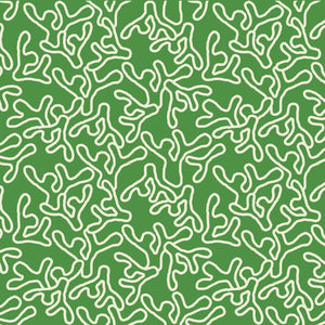 HOPE IS CORAL FABRIC - GREEN